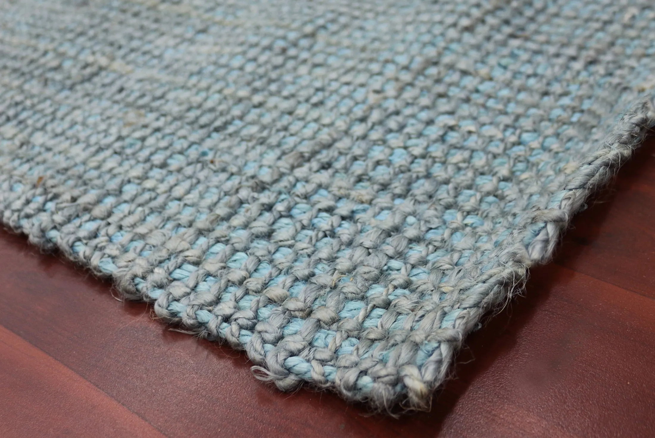 Andaman Classic Aqua Blue Hand-Woven Rug 8'x10'