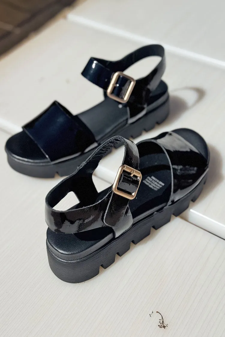 Babels Patent Leather Sandals