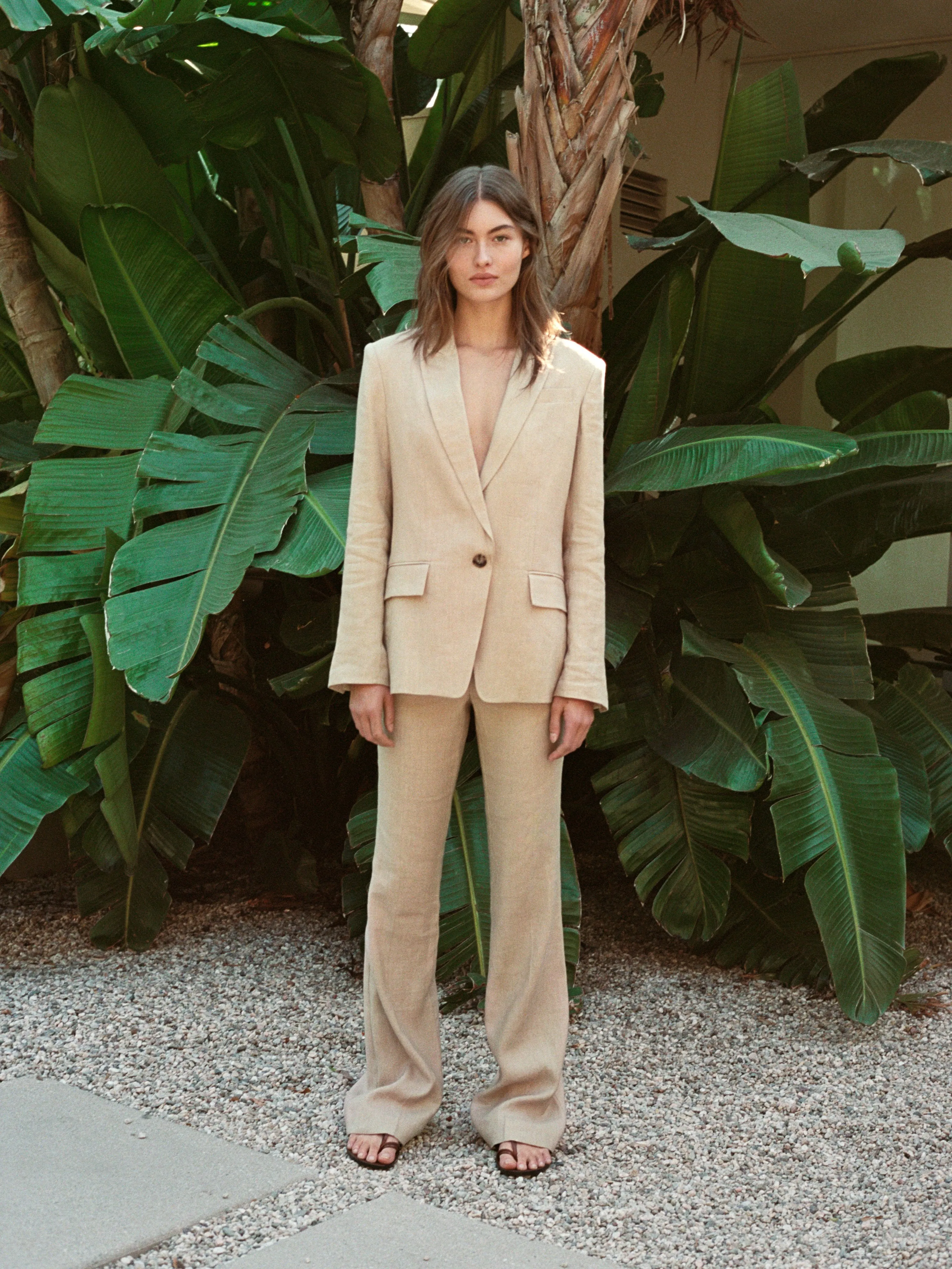 Clean Suiting Trouser -- Sand