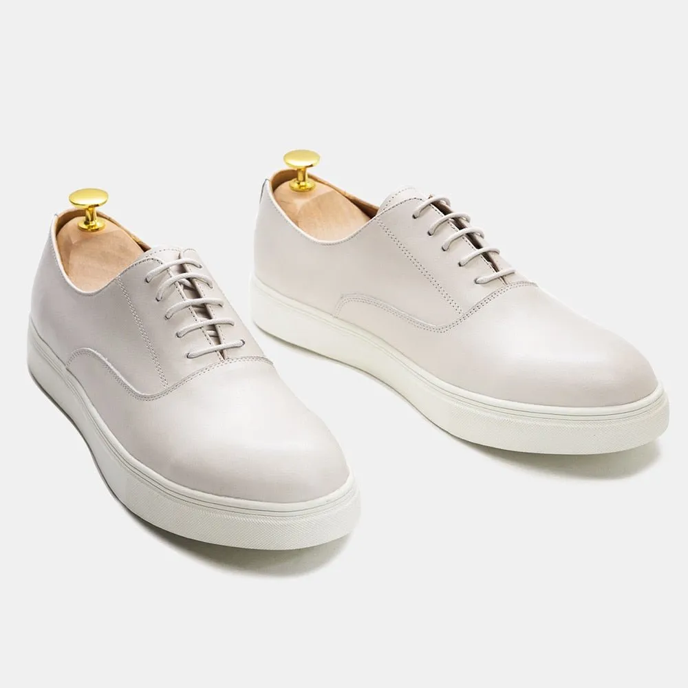 Comfortable Cowhide Lace-up Derby Sneaker