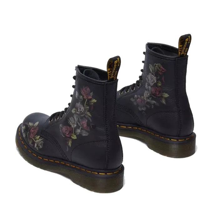 Dr Martens - 1460 Decayed Roses Womens Black Boot