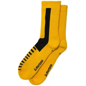 Dr Martens Double Doc Socks Yellow Cotton Blend