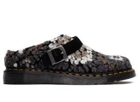 Dr. Martens Isham Crochet Wool Suede Mules in Black