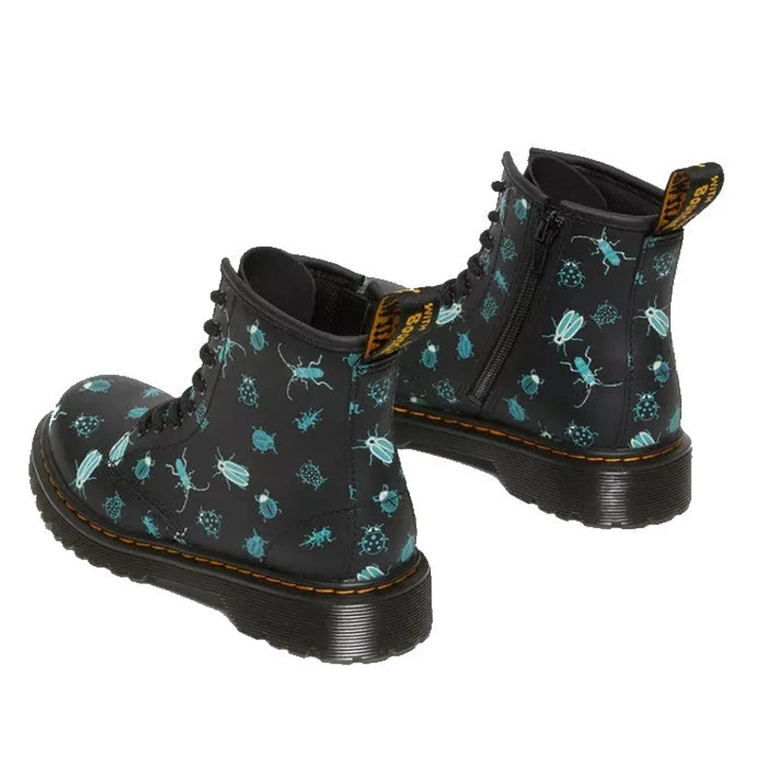 Dr Martens kids - 1460 J Black Woodland Bugs Glow In The Dark