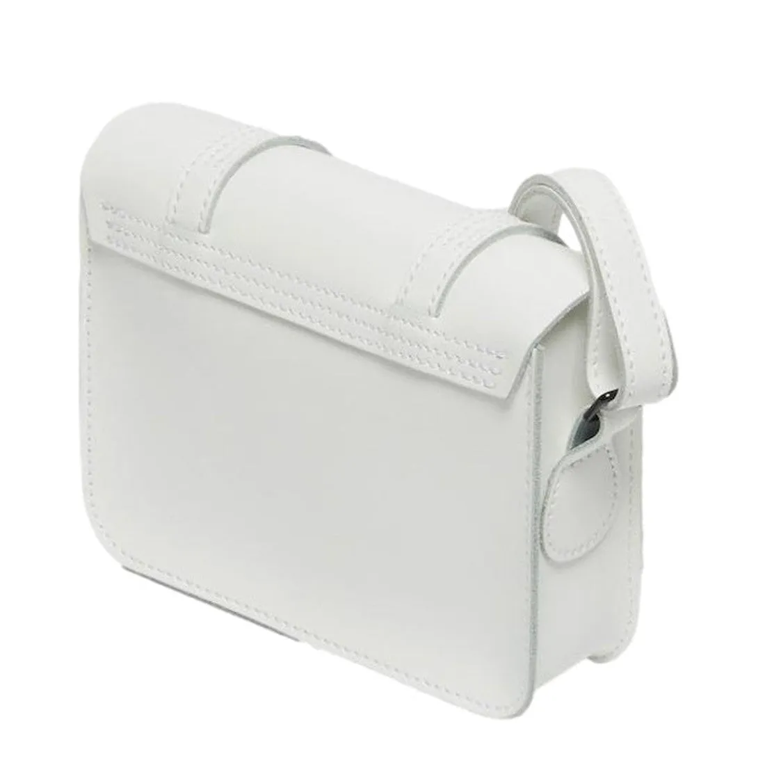 Dr Martens Leather Cross Body White Leather Box Satchel