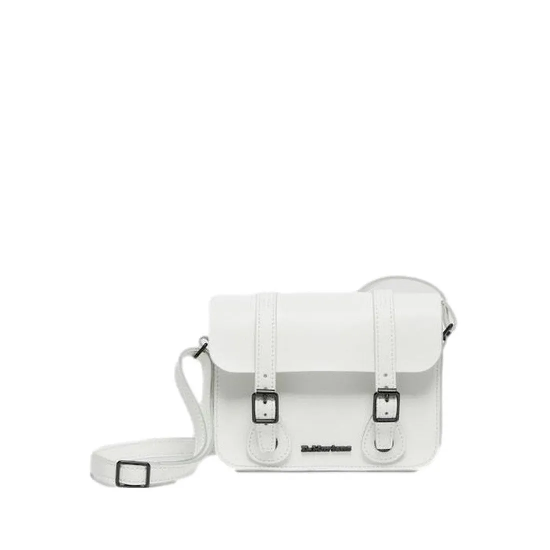 Dr Martens Leather Cross Body White Leather Box Satchel