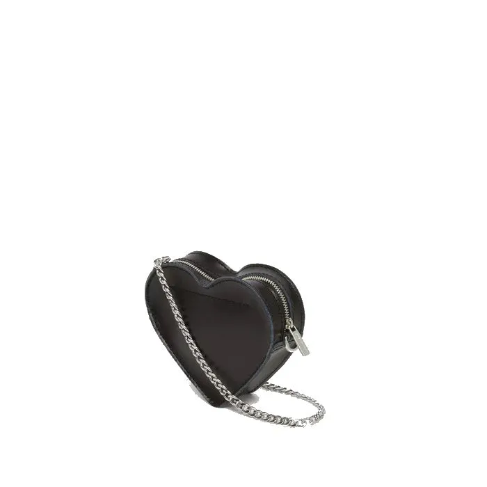 Dr Martens Mini Heart Leather Cross Body Black Patent Leather Satchel