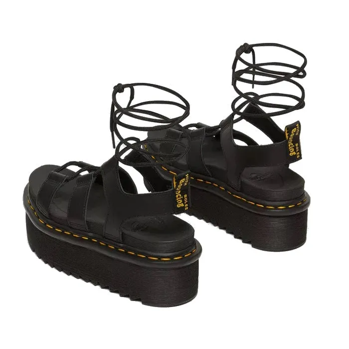 Dr Martens XL Nartilla Platform Gladiator Sandal Black Athena