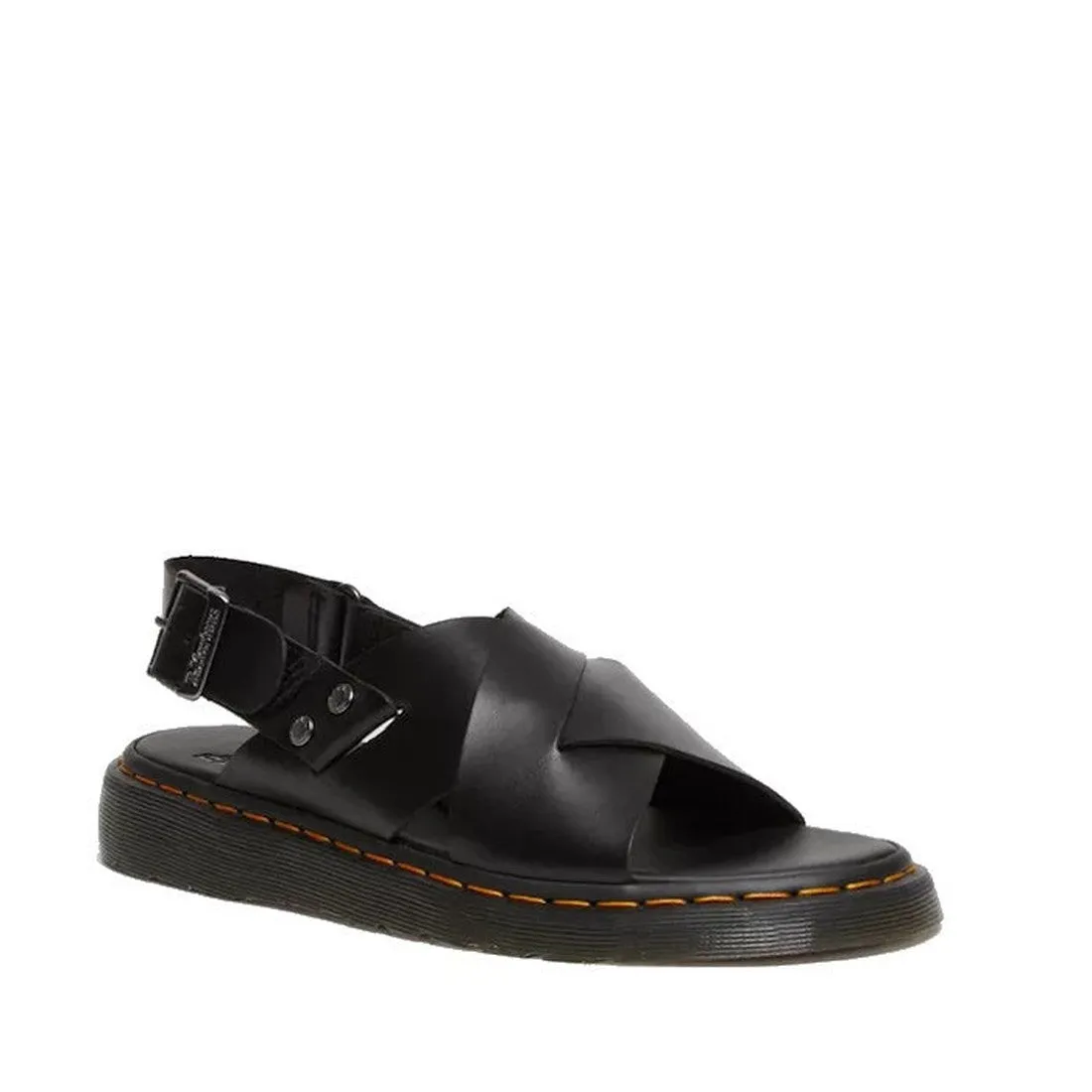 Dr Martens - Zane Black Brando Leather Sandal with Back Strap