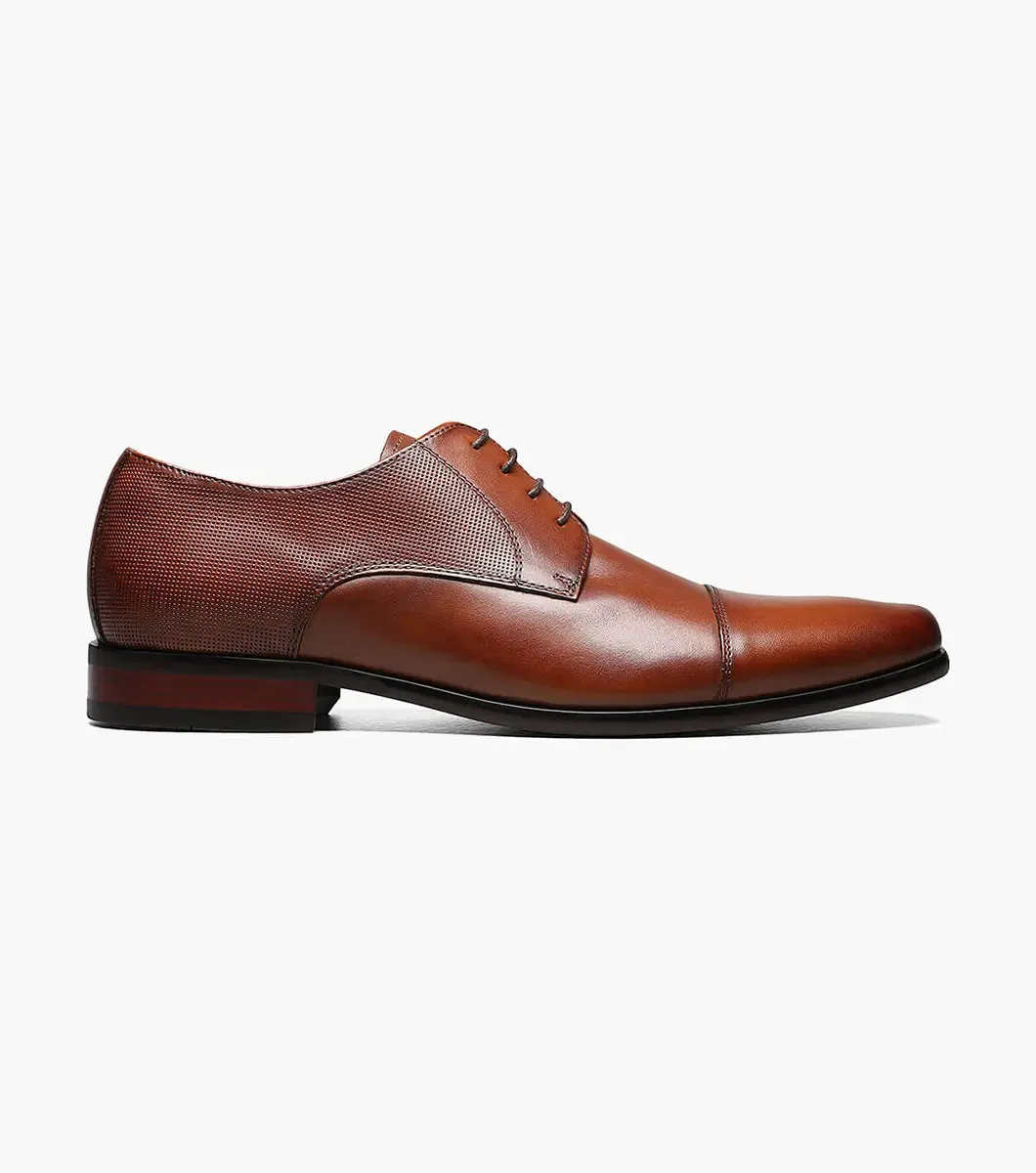 Florsheim "Postino" Cap Toe Oxford Dress Shoe - Cognac