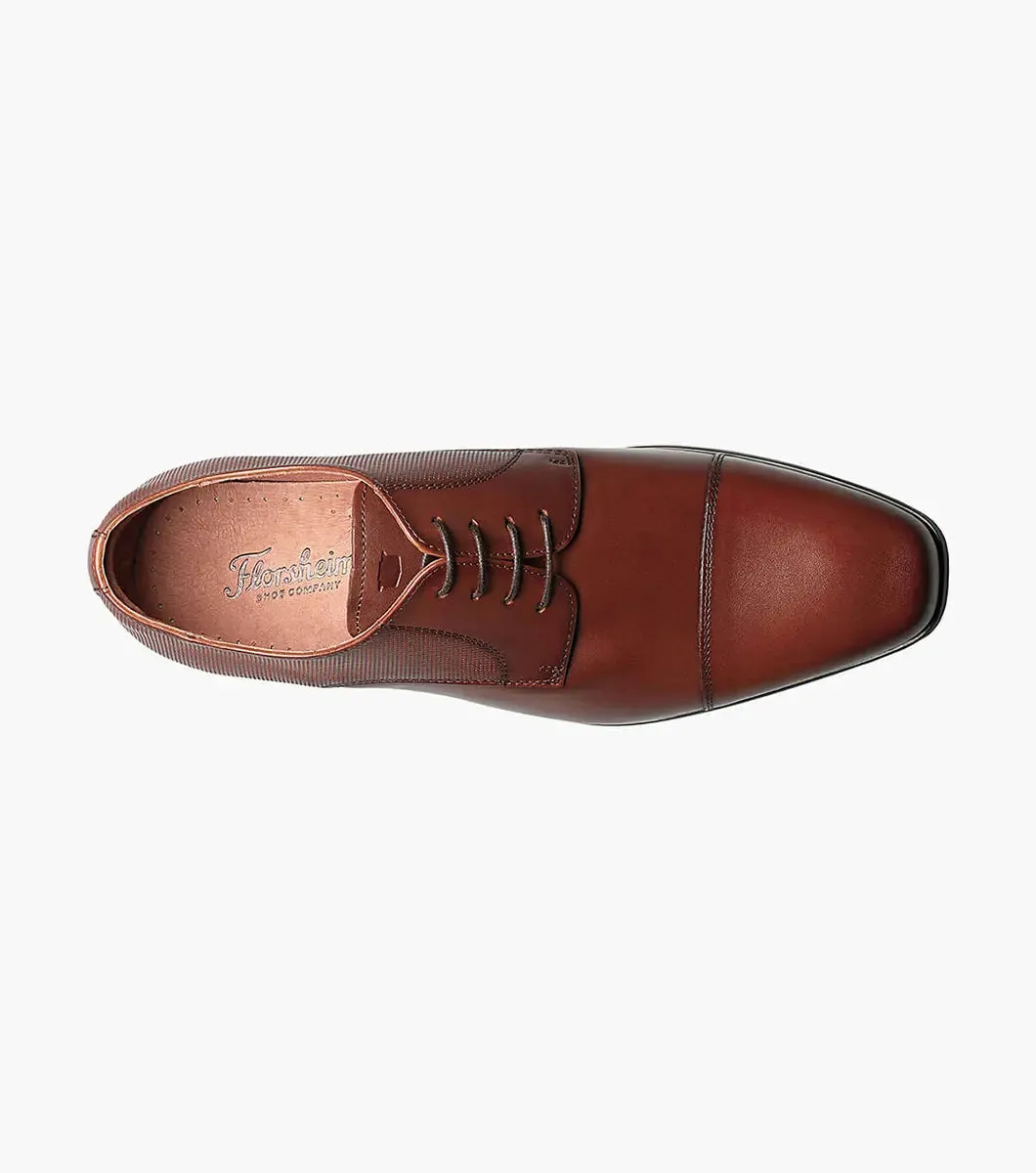 Florsheim "Postino" Cap Toe Oxford Dress Shoe - Cognac