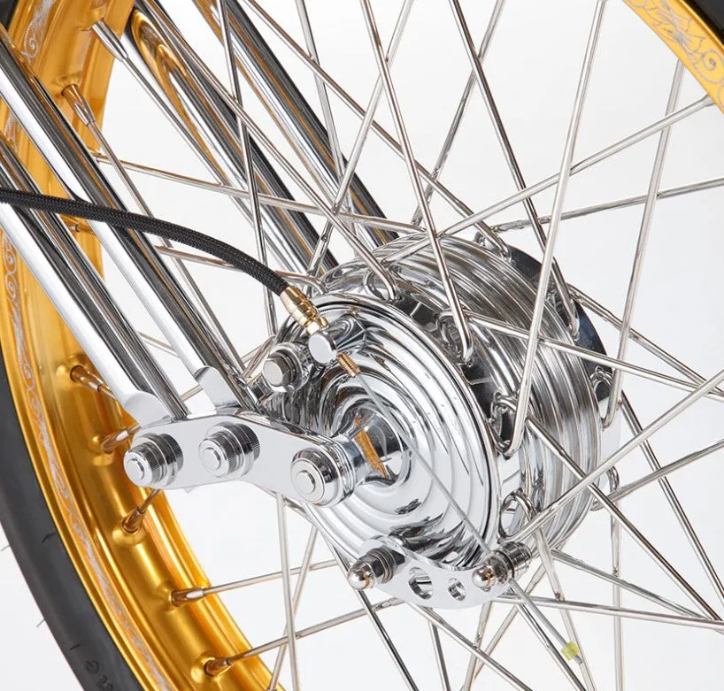 FRONT MINI DRUM BRAKE FOR SPRINGER FORK