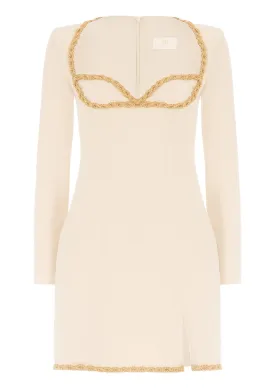 Gold Thread Mini Dress