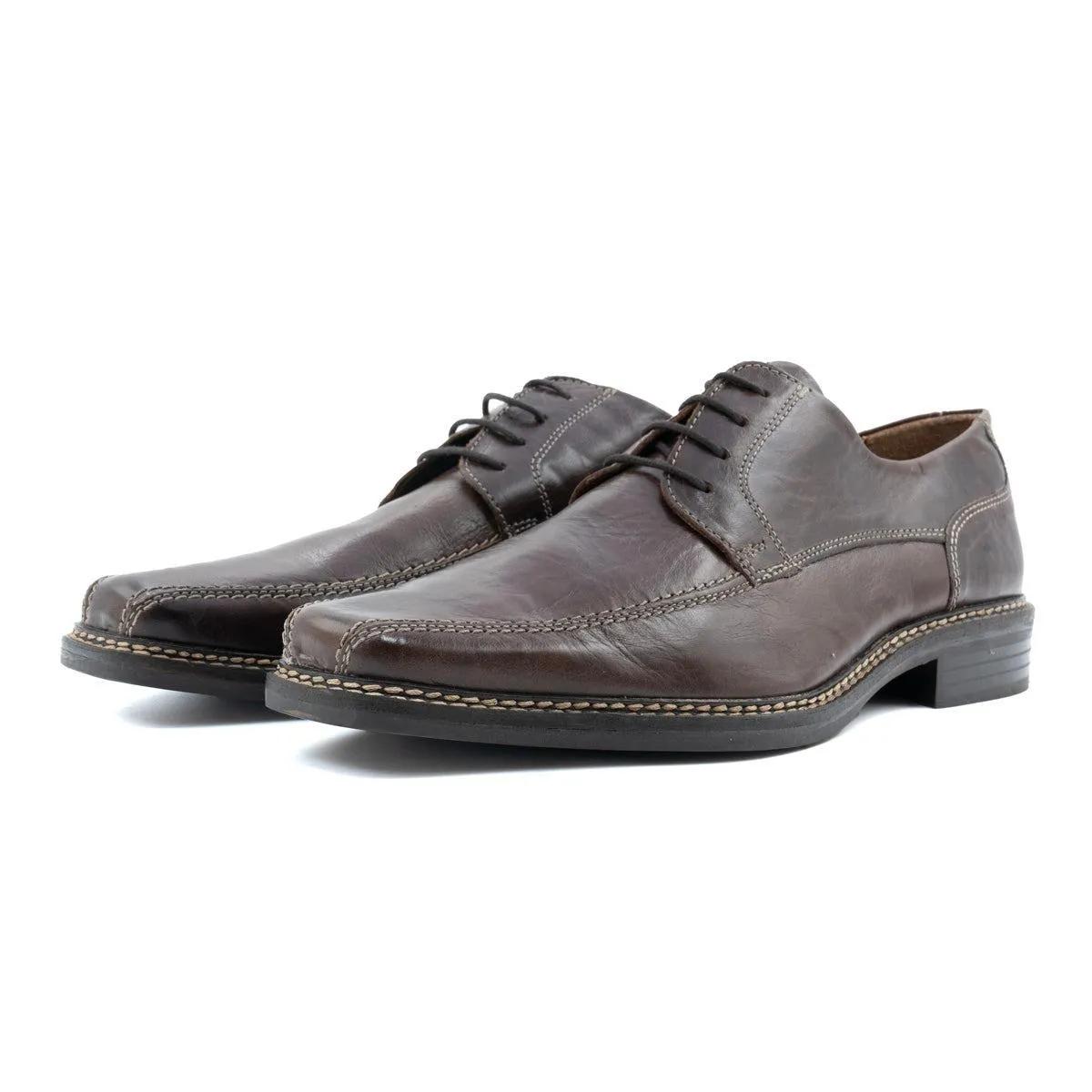 Gortz Shoes Gortz Formal Lace Ups Leather Brown Colour For Men