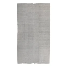 Grey Turkish Flatweave Wool Rug - 6'5" x 11'10"