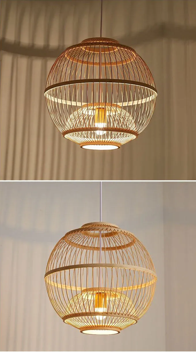 Hand-woven Rattan Chandelier