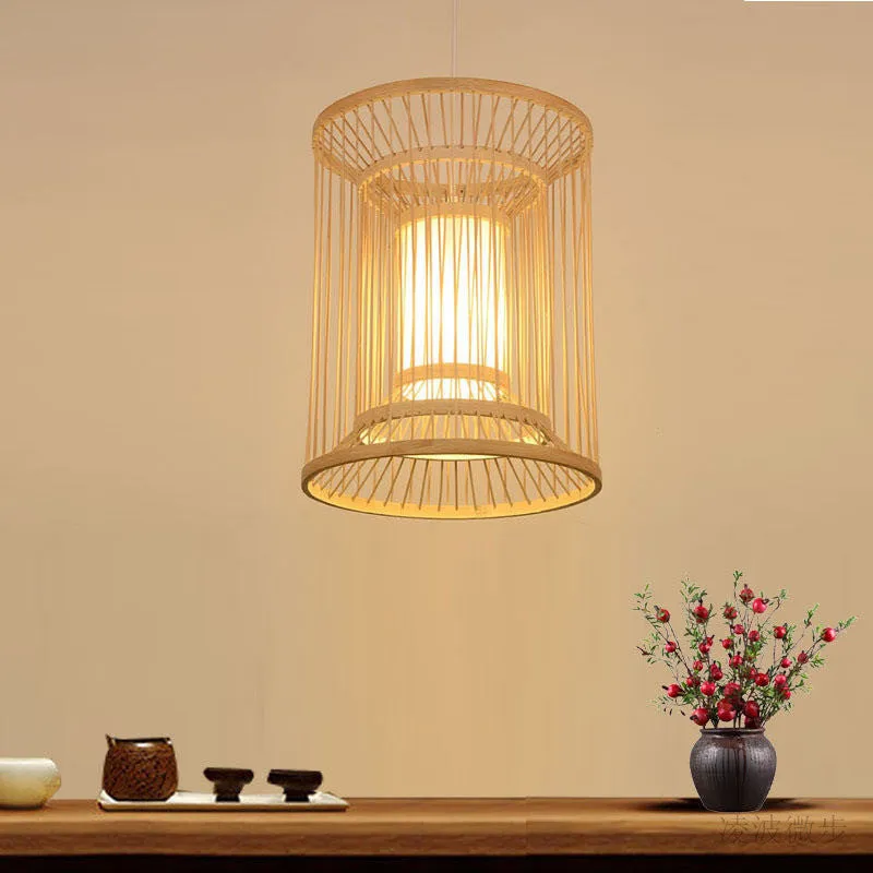 Hand-woven Rattan Chandelier