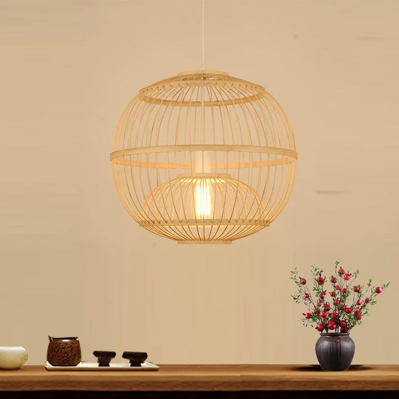 Hand-woven Rattan Chandelier