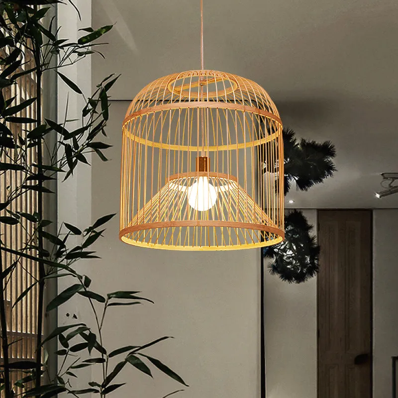 Hand-woven Rattan Chandelier