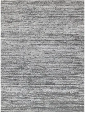 Heaven Modern Silver Hand-Woven Rug 5'x8'