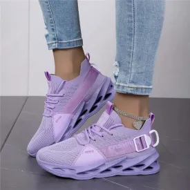 Hnzxzm Hot Sale Fashion Purple Casual Sneakers Women Men Blade Running Shoes Big Size 48 Light Breathable Sports Shoes Men Mesh Sneaker