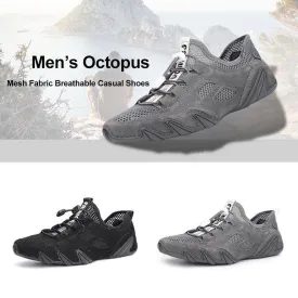 Men's Octopus Mesh Fabric Breathable Casual Shoes