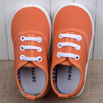 New arrival Size21~30 children shoes child sneakers baby boys sports shoes girls canvas shoes candy colors