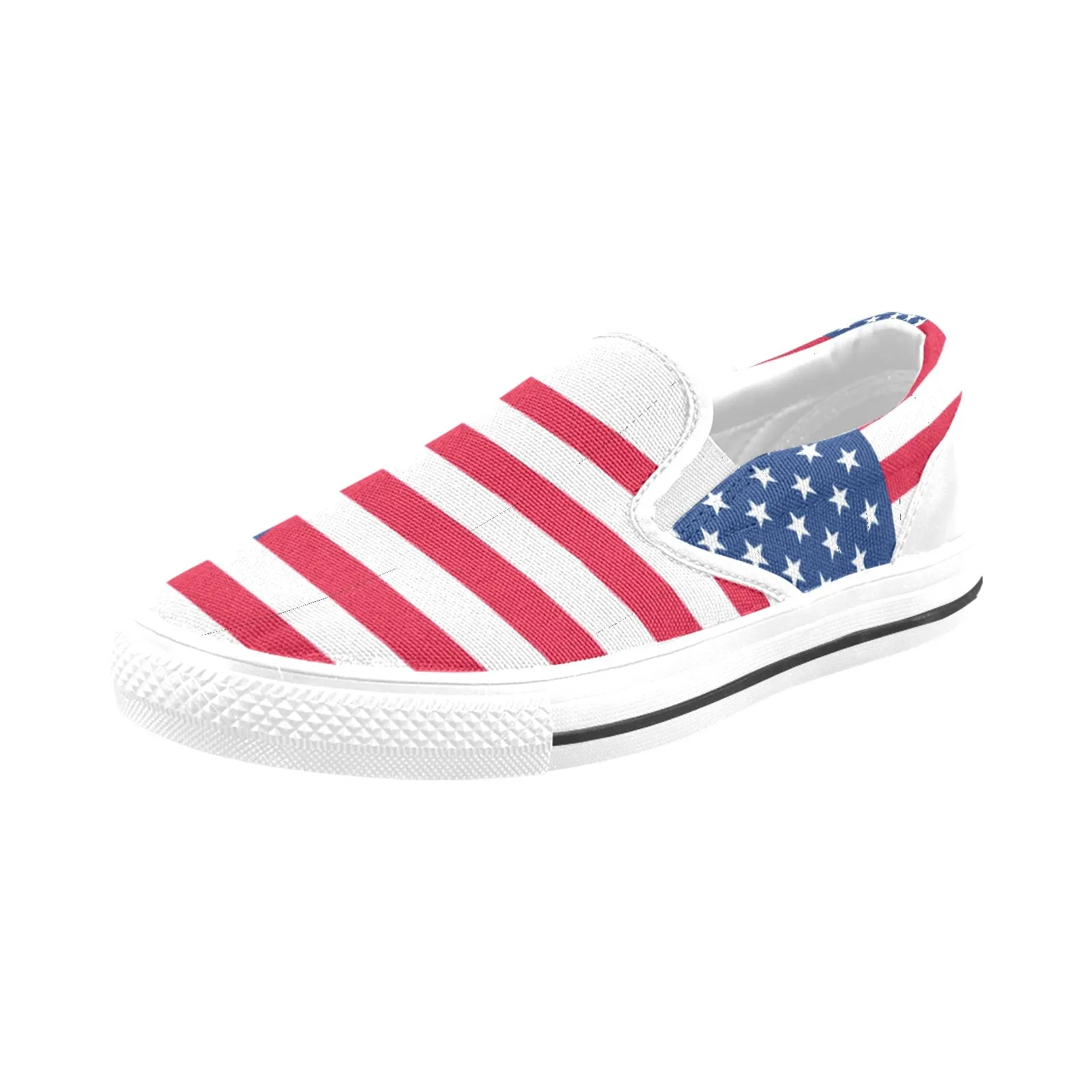 Patriotic usa Men's Slip-on Canvas Shoes (Model 019)