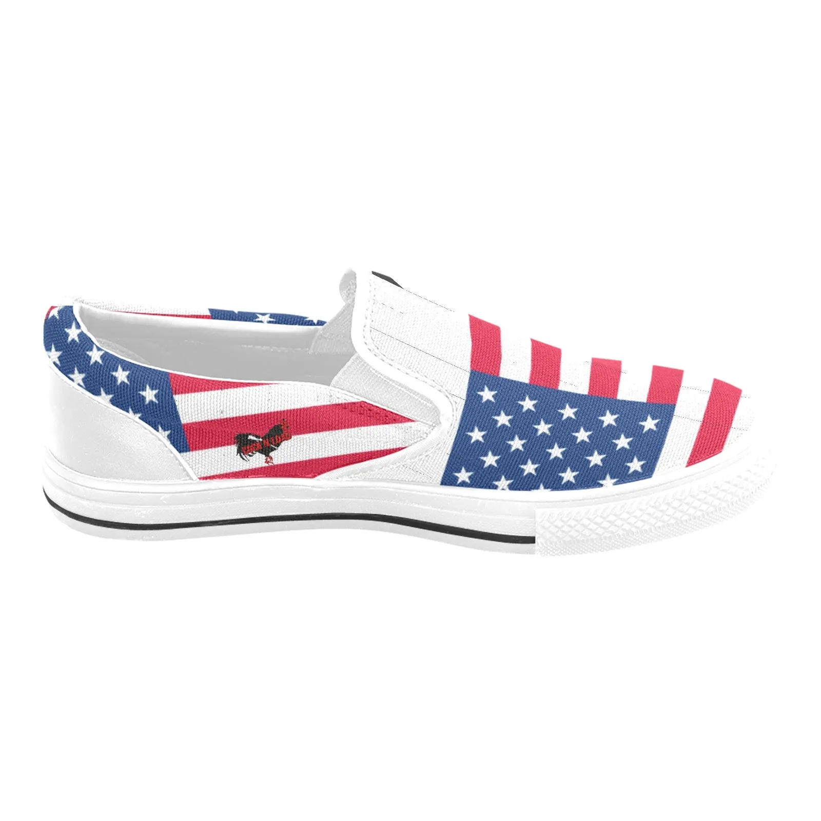 Patriotic usa Men's Slip-on Canvas Shoes (Model 019)