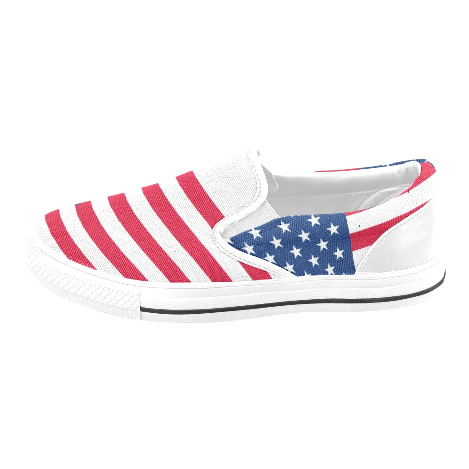 Patriotic usa Men's Slip-on Canvas Shoes (Model 019)