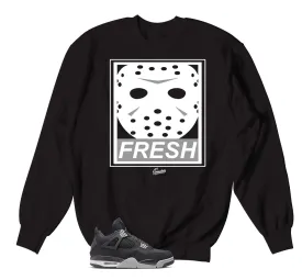 Retro 4 Black Canvas Fresh 2 Death Sweater