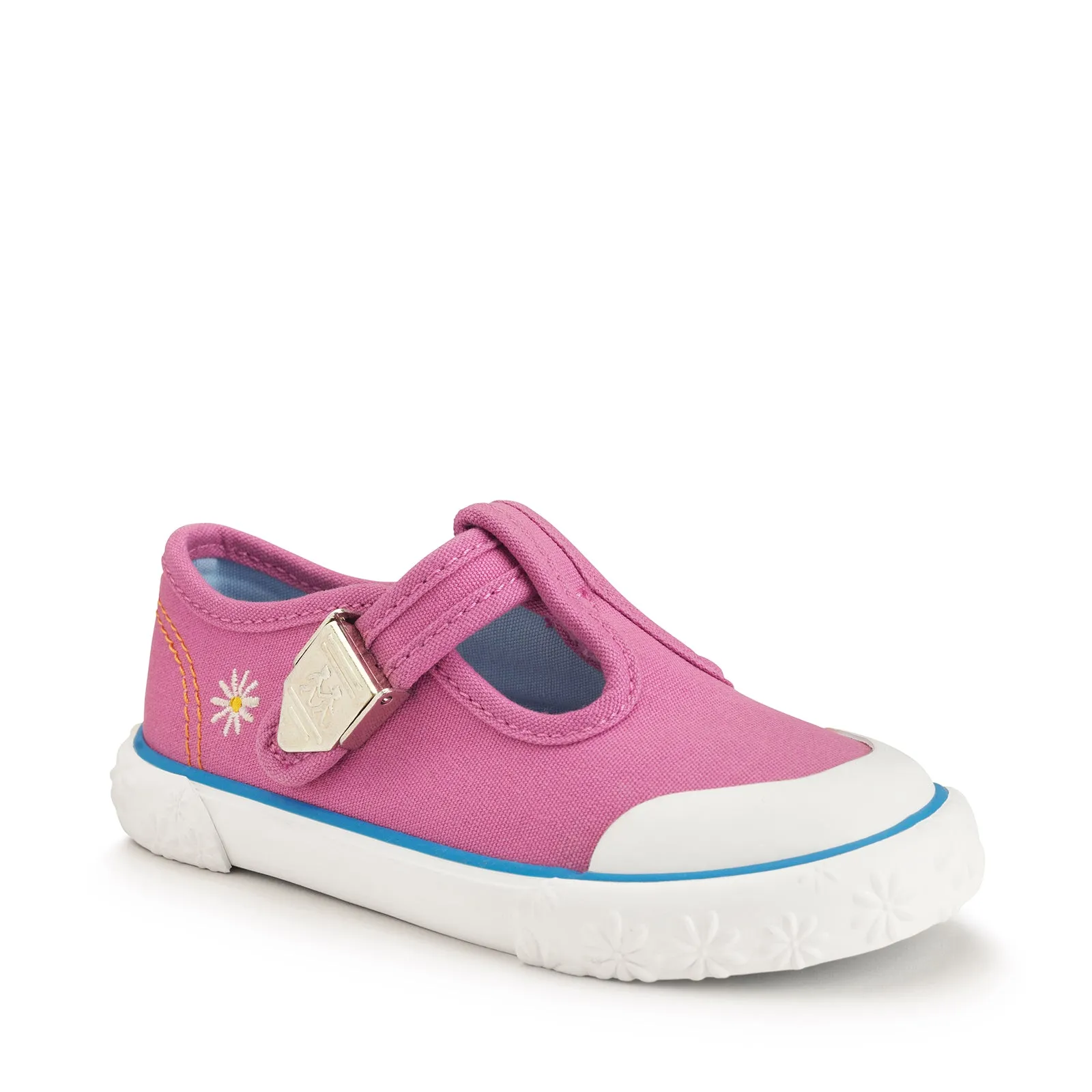 Start Rite Anchor Girls Pink Canvas T-Bar Shoe