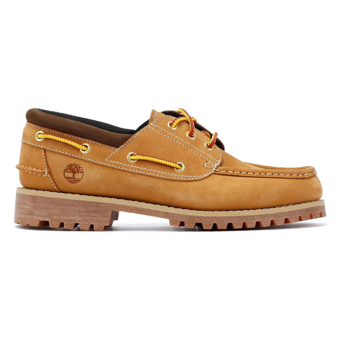 Timberland Authentic Leather Men's Wheat Lace-Up Boat Shoes