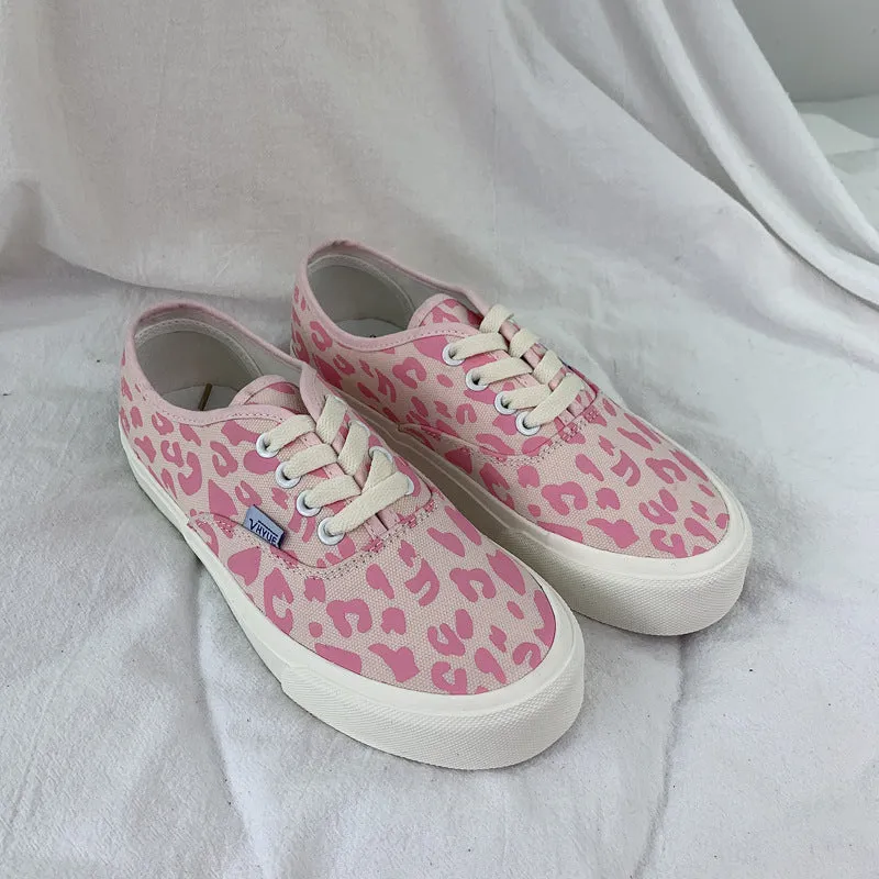 Top Cow White Female Korean Style Canvas Shoes