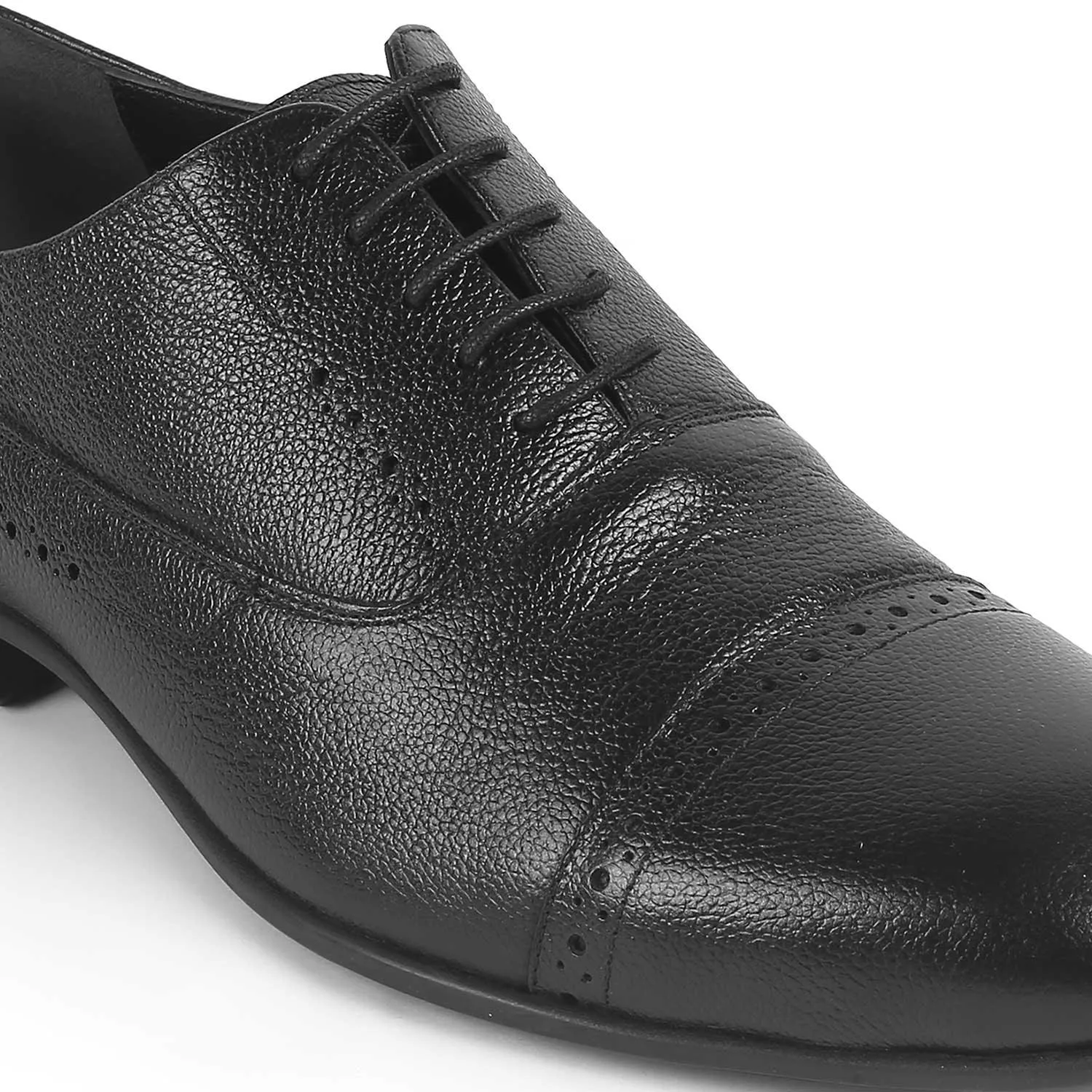 Tresmode Napier Black Men's Oxford Lace Ups