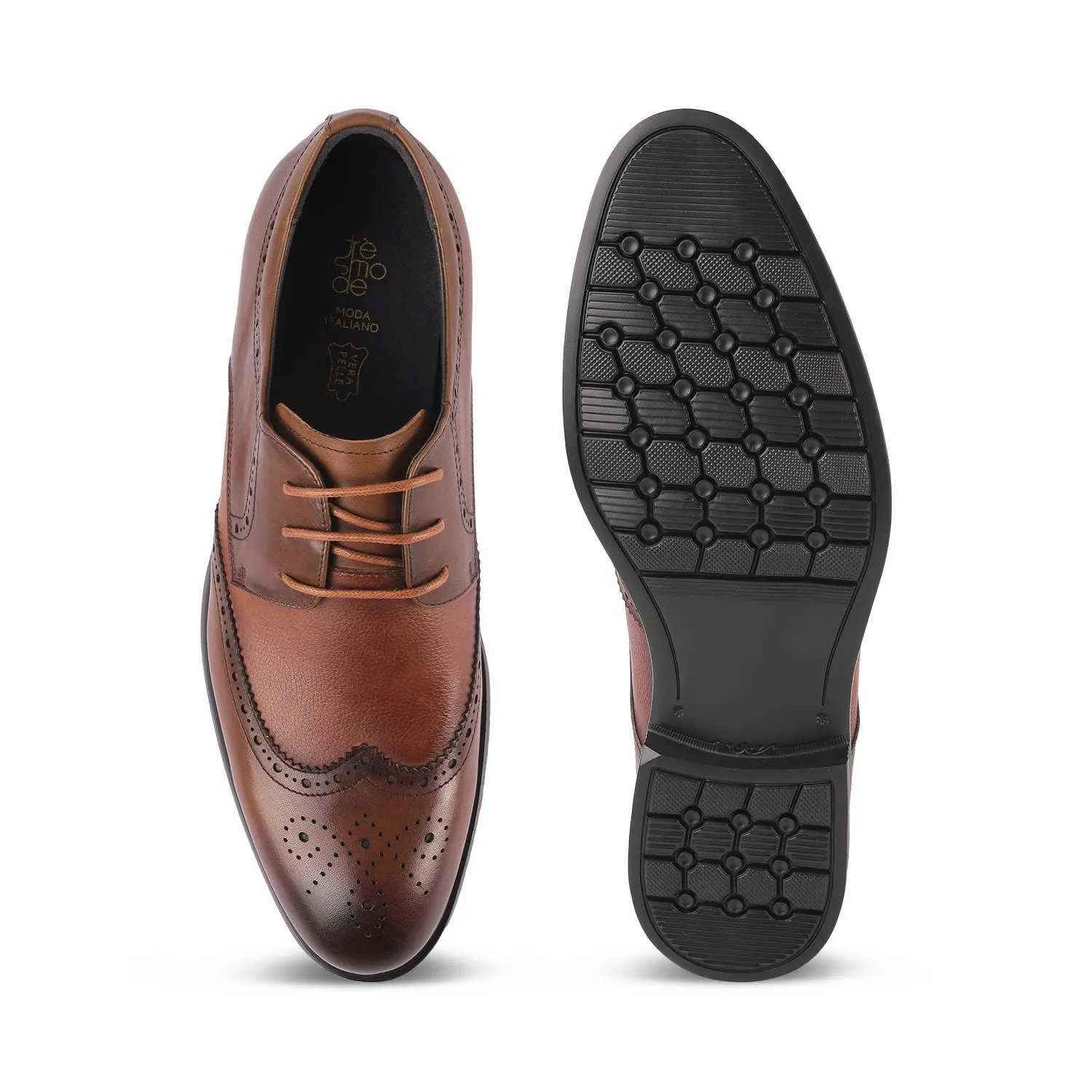 Tresmode St.James Brown Men's Oxford Brogue Lace Ups