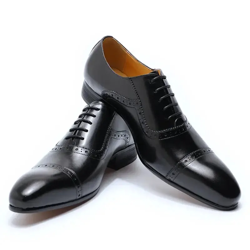 Valentino 1 -  High quality brogue oxford dress shoes for men