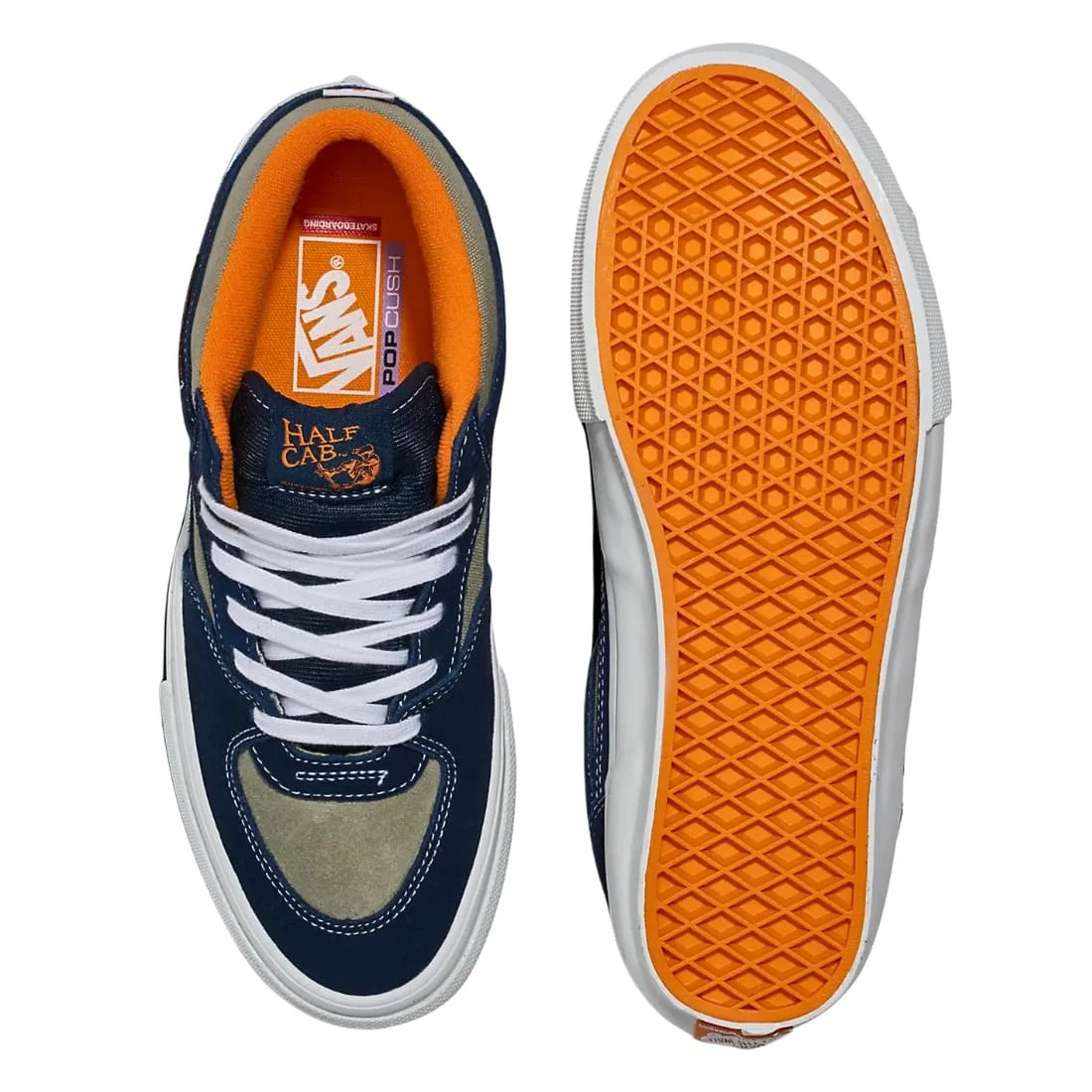 Vans Half Cab Skate Shoes - Smoke/Navy