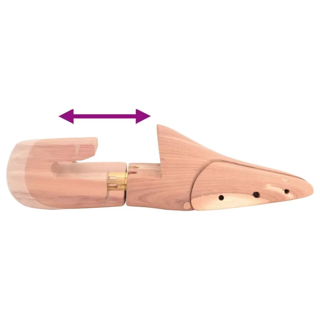 vidaXL Shoe Stretcher with Shoe Horn EU 38-39 Solid Wood Cedar