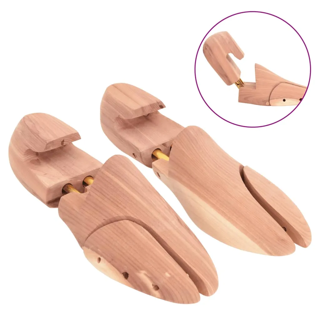 vidaXL Shoe Stretcher with Shoe Horn EU 38-39 Solid Wood Cedar