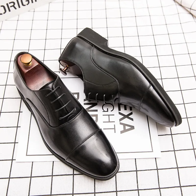 West Louis™ Luxury Business Oxford Leather Shoes