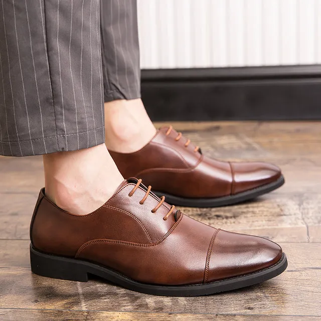 West Louis™ Luxury Business Oxford Leather Shoes