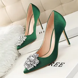 Women Fashion Crystal High Heel Shoes