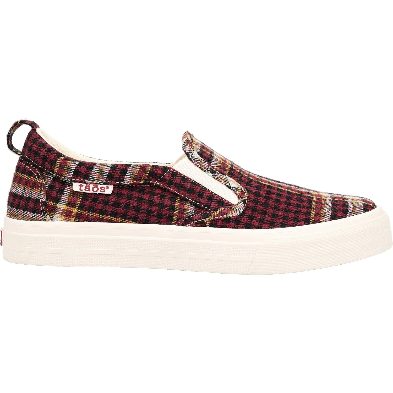 Women's Taos Rubber Soul Burgundy Plaid Canvas